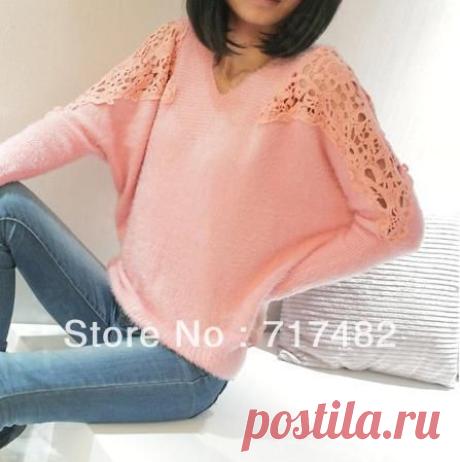 sweater Picture - More Detailed Picture about 2013 The new Ladies' V neck Mohair Set head Knitting Sweater Loose The bat sleeve Bud silk Hollow out coat Picture in Pullovers from High quality goods center | Aliexpress.com | Alibaba Group