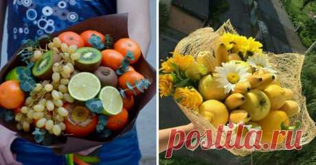 Букеты из фруктов своими руками