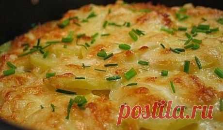 Картофель дофине, запеченный под сыром