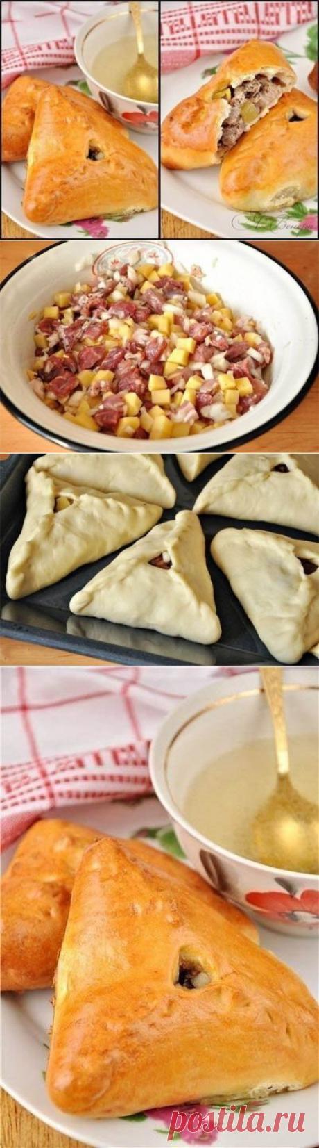 Как приготовить эчпочмак (треугольные пироги с картошкой и мясом) | Готовим вместе