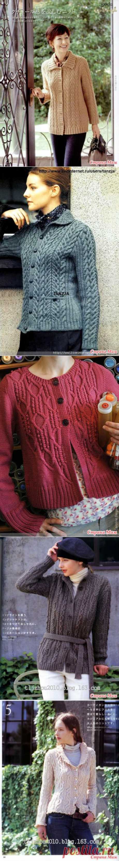 Кардиганы по-китайски спицами. - Вязание - Страна Мам