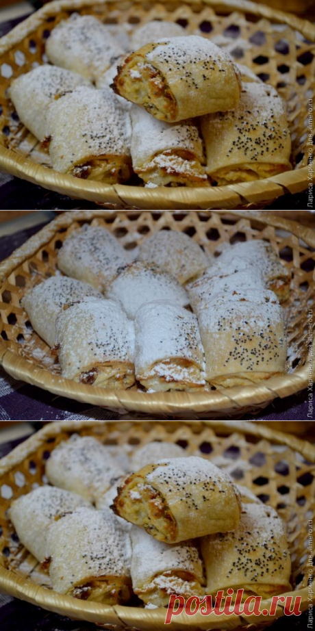 Слойки с творогом