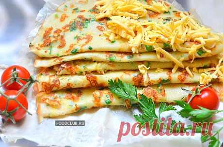 Простой рецепт вкусных сырных блинов