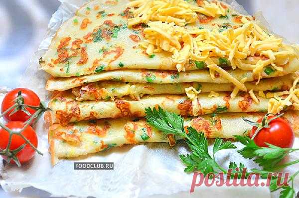 Простой рецепт вкусных сырных блинов