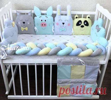 Бортики в кроватку для новорожденных купить в Москве - Maranis