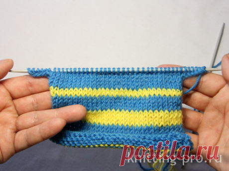 Прибавление одной или несколько петель в начале и в конце ряда - knitting-pro.ru - От азов к мастерству