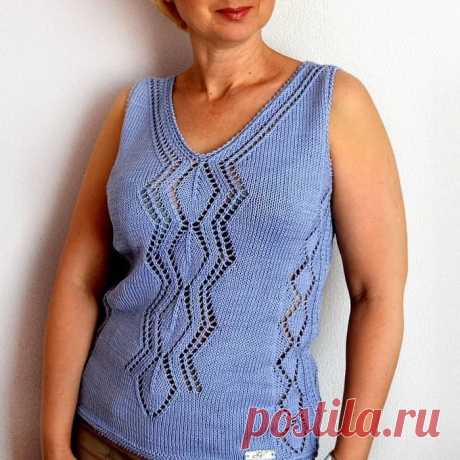 Элегантный летний топ из хлопка