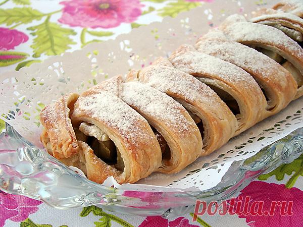 Язычки, ракушки, рулеты из творожного слоеного теста - elaizik.ru