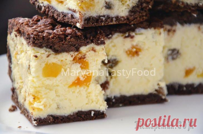 Сырник с изюмом и курагой (в духовке)