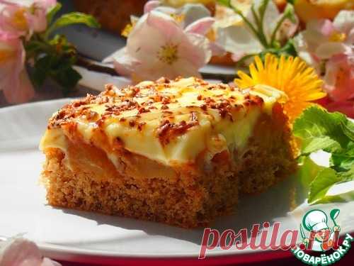 Яблочный пирог с нежным кремом