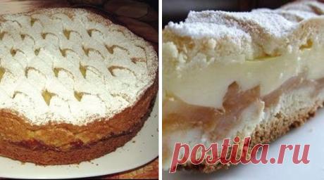 Великолепный яблочный пирог с нежным кремом. Нежный и вкусный!