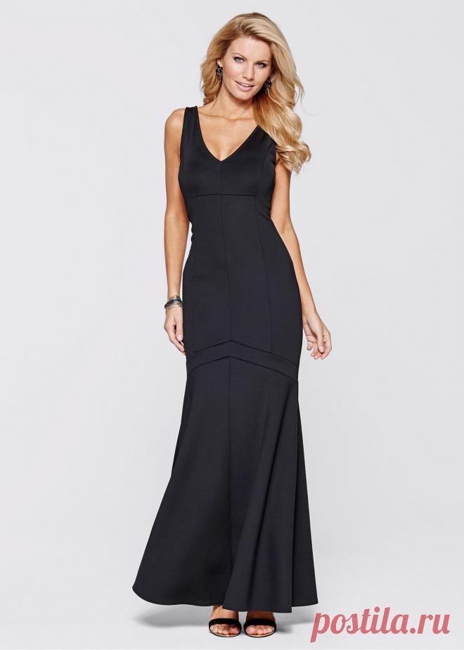 Длинное вечернее платье черный - BODYFLIRT boutique - bonprix.ru