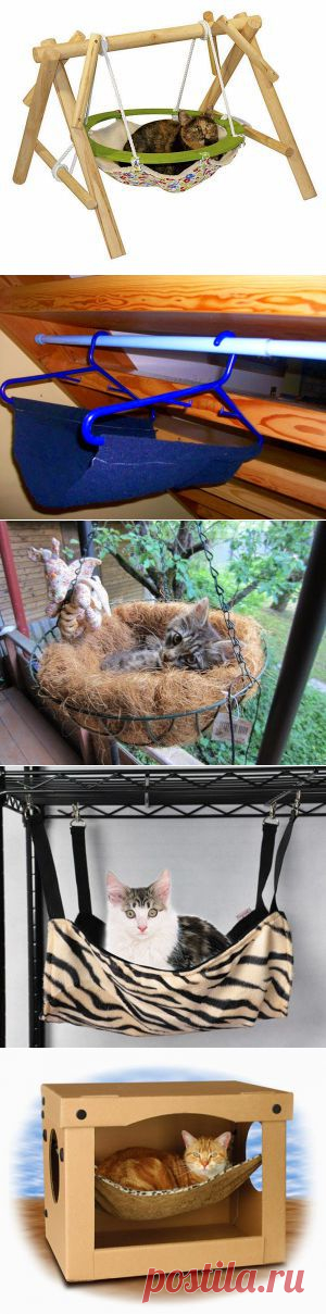 Гамак для кошки своими руками – 7 способов | Город кошек