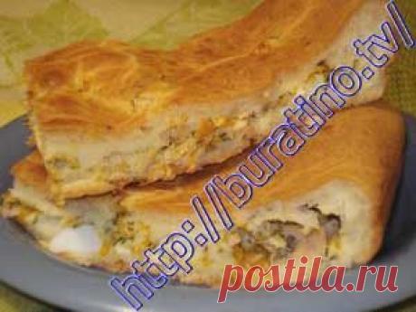 Скорый пирог с рыбой