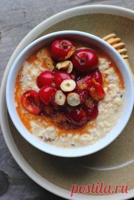 Очень вкусная овсянка на завтрак