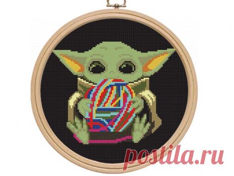 Cross stitch pattern pdf modern cross stitch cute easy cross | Etsy