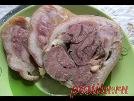 ▶ Очень вкусная свиная рулька - рецепт - YouTube
