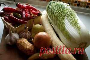 Заготовка пекинской капусты