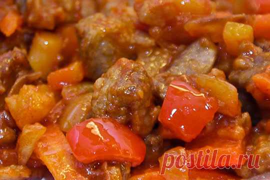Мясо приготовленное в китайском стиле — Домашний уют