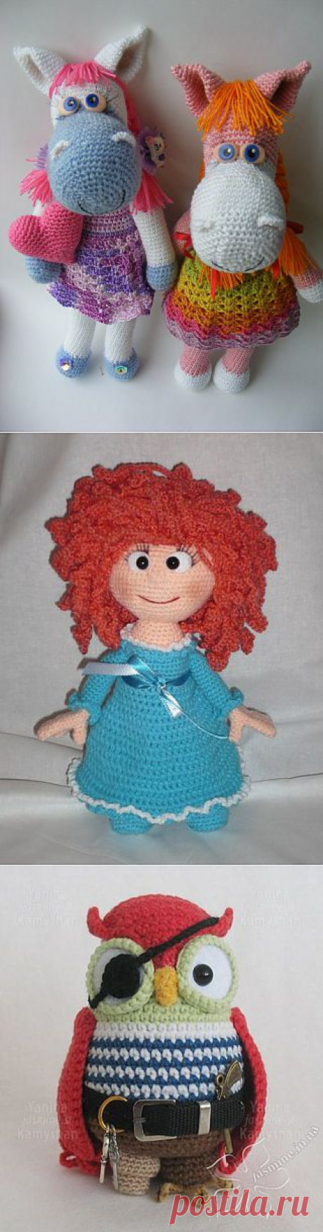 Вязаные игрушки амигурушки амигуруми, Украина