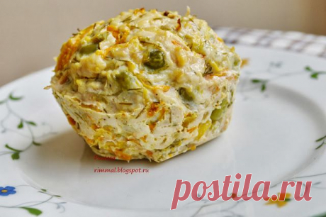 Комплимент от ШЕФА: Овощные мафины с курицей