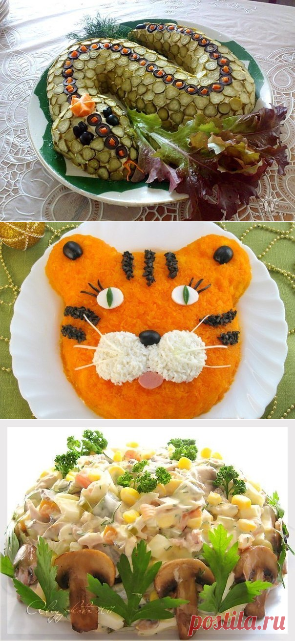 10 Рецептов потрясающих мясных салатов!)