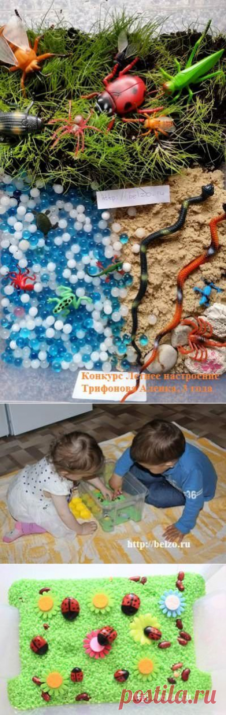 Сенсорная коробка летней тематики | Развиваем детей сами