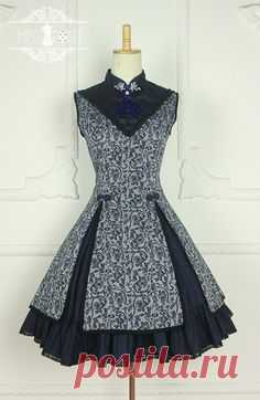 --> New Release: Miss Point ***Ode to Elegance*** ->Lotus Custom sizing available [✂Made-to-Measure✂] --> Save 8USD till July 25th: http://www.my-lolita-dress.com/miss-point-ode-to-elegance-lotus-prints-stand-collar-qi-lolita-jumper-dress-yuan-113