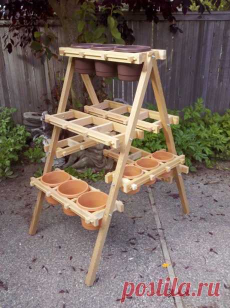 Handcrafted Wood Vertical and Hanging Planter Frames - Urban Gardens