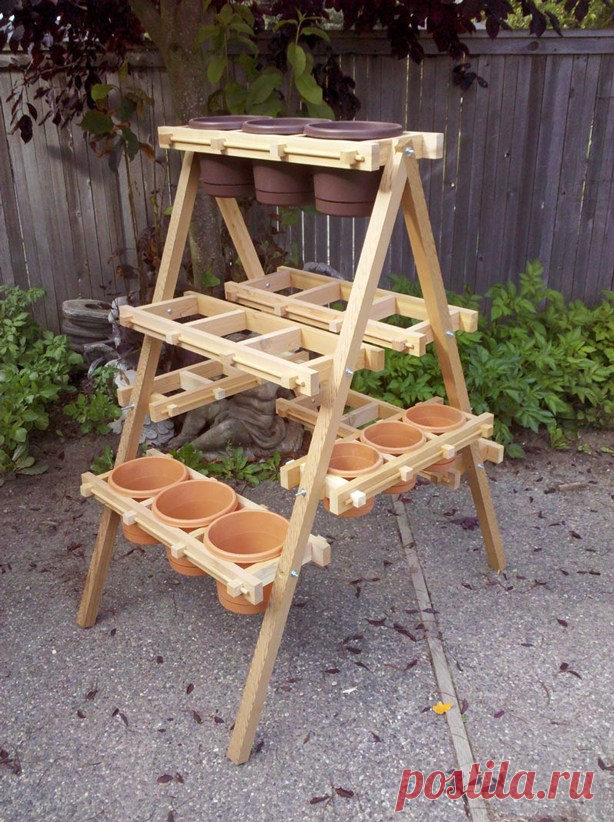 Handcrafted Wood Vertical and Hanging Planter Frames - Urban Gardens