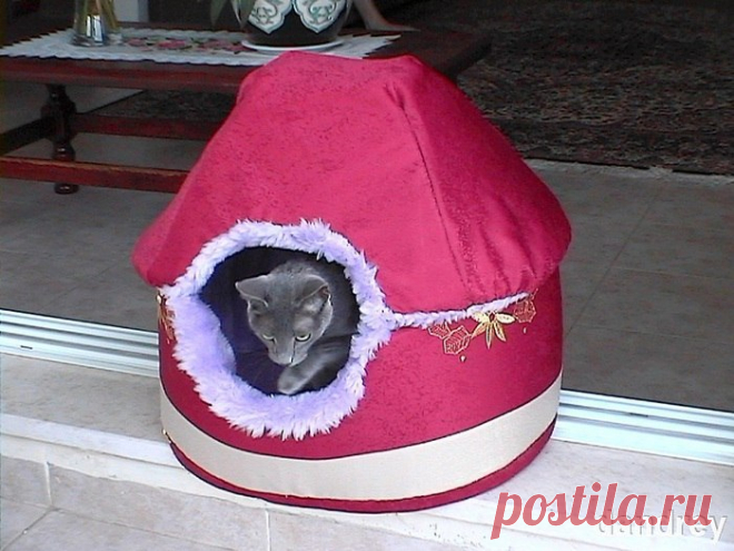 Домик-кроватка для кошки — DIYIdeas