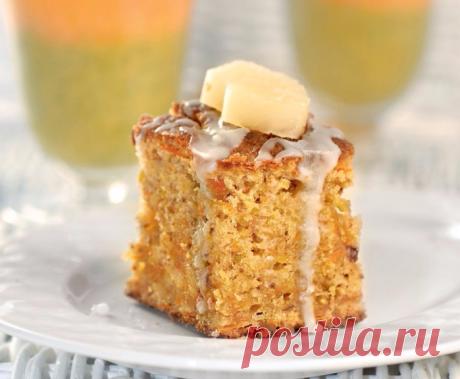 Морковный кекс с грецкими орехами.