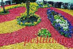 Щебень цветной в ландшафтном дизайне: где применяется