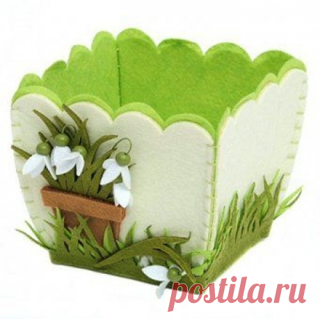 Корзинки из фетра