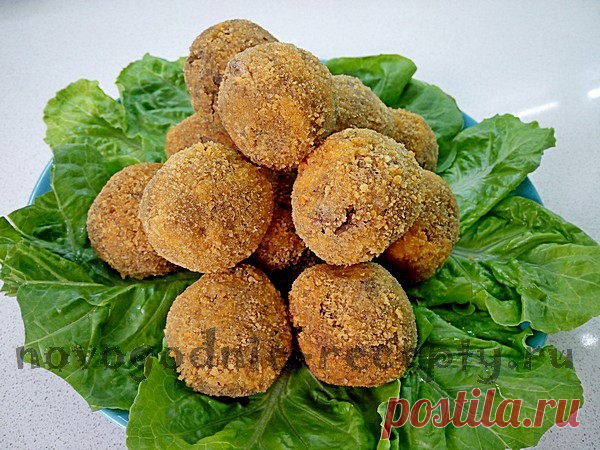 Фасолевые шарики - оригинальная закуска на Новый год