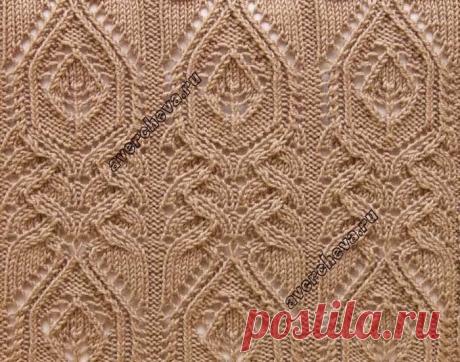 Схема узора: 
В схеме указаны лицевые  и изнаночные ряды. Раппорт узора 19 петель( без изнаночных боковых полосок) в ширину . В высоту повторяем с 1-го по 
48-й ряд
