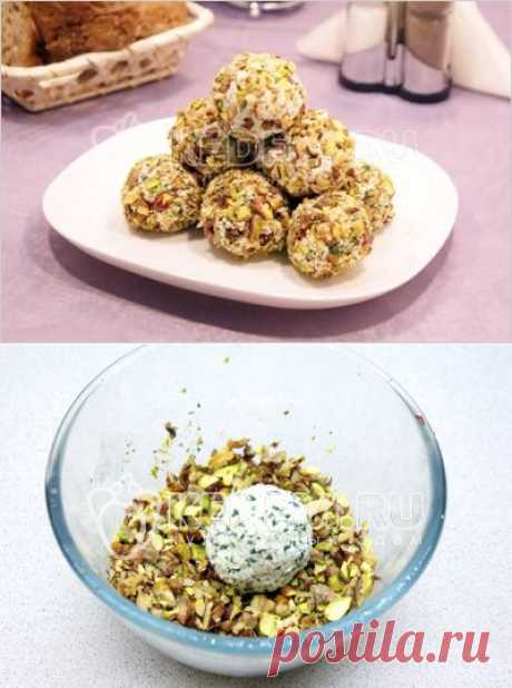 Сырные шарики с виноградом - Закуски. Закуски из яиц, из сыра, из творога
