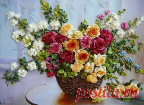 Вышивка лентами, красота до мурашек. Коллекция со всего мира! | DIY Hand-Made | Яндекс Дзен