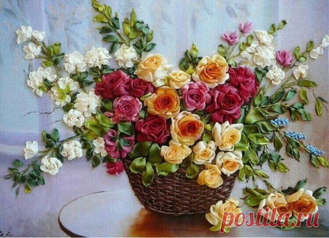 Вышивка лентами, красота до мурашек. Коллекция со всего мира! | DIY Hand-Made | Яндекс Дзен