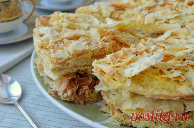MY FOOD или проверено Лизой: Торт "Наполеон" - легендарный рецепт на домашнем слоеном тесте