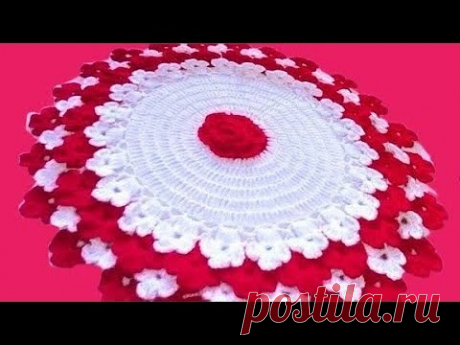 New THALPOSH design😍 Crochet Simple Thalposh💯Tablecloth Thalirumal mandala✅ Easy for Beginners#doily