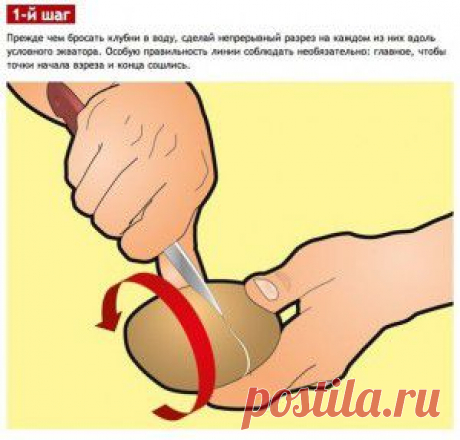 Как очистить картошку за 1 секунду