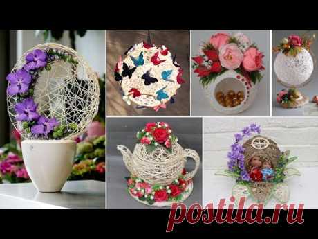 10 Jute Craft Ideas With Balloon | Home Decorating ideas handmade