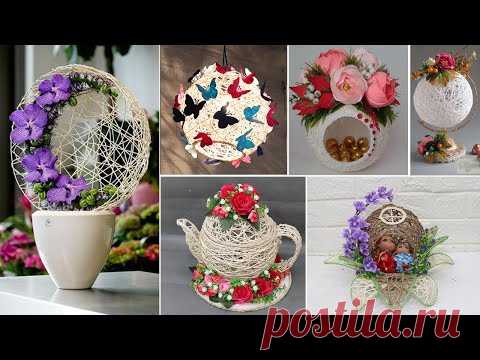 10 Jute Craft Ideas With Balloon | Home Decorating ideas handmade