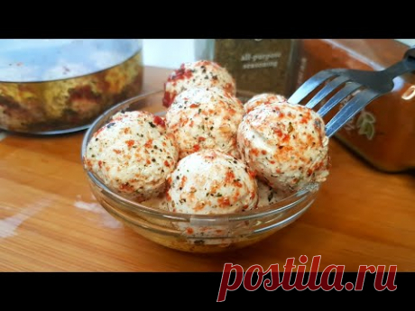 Сырные Шарики из Кефира. Пряная закуска рецепт / Spicy Cream cheese Balls. Spicy appetizer recipe.
