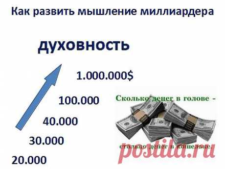 Каждый имеет неограниченный потенциал доходов, но мало кто это воспринимает в всерьёз. Кто-то зарабатывает 20000 и мечтает о 30000. С 30000 на 40000, с 40000 на 50000 и так далее. Неограниченная финансовая свобода напрямую связана с духовным развитием. Вы зарабатываете ровно столько, сколько твёрдо верите в себя. То есть уверены в том, что можете заработать 50000, то больше вы не сможете. Вы закрыты для большего.