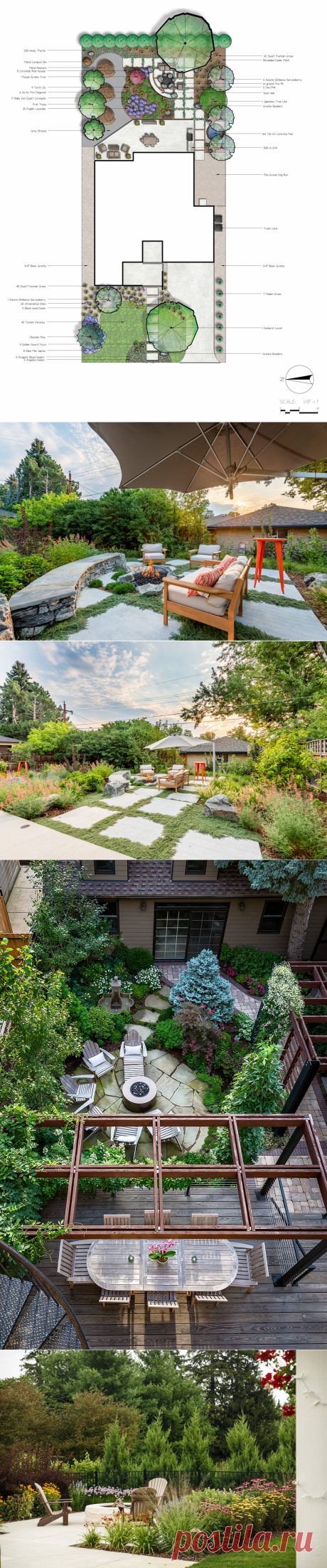 До и после: 4 участка с эффектным кострищем | Houzz Россия