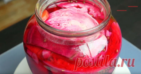 Маринованная капуста со свеклой | Вкусная минутка | Яндекс Дзен