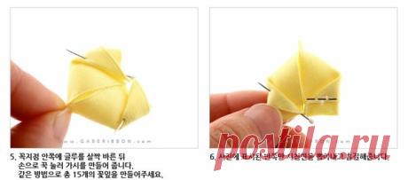 Шикарный цветок из ленты — Сделай сам, идеи для творчества - DIY Ideas