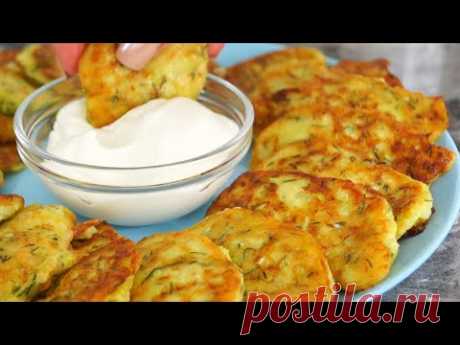 КАБАЧКИ НЕ ОТЖИМАЮ, когда жарю Оладьи! Самый простой, но самый вкусный рецепт оладушек из кабачков!